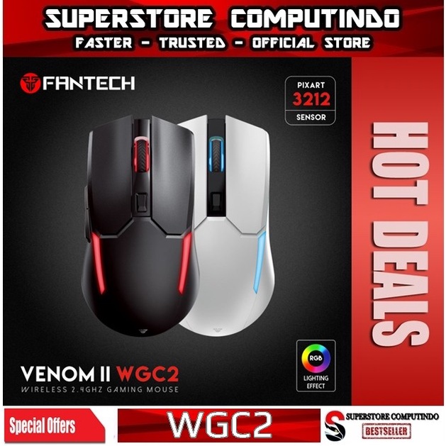 Fantech VENOM II WGC2 Wireless Mouse Gaming Rechargeable