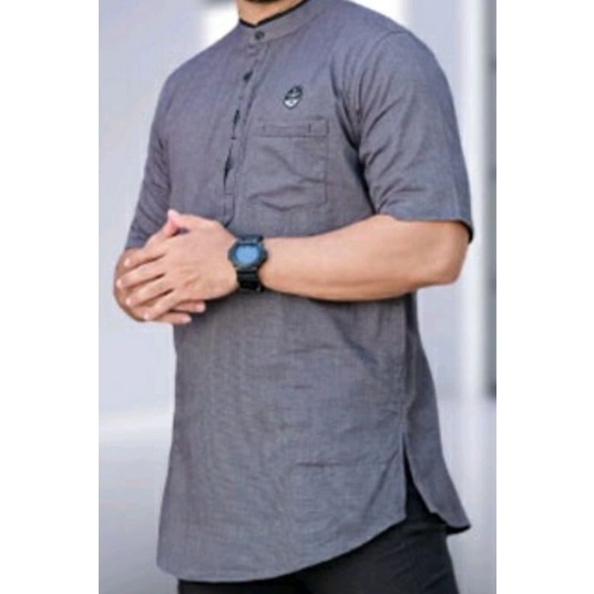 Baju Koko Kurta Pria Dewasa Lengan Pendek ori Ilnaaf Gamis Koko Al Kautsar