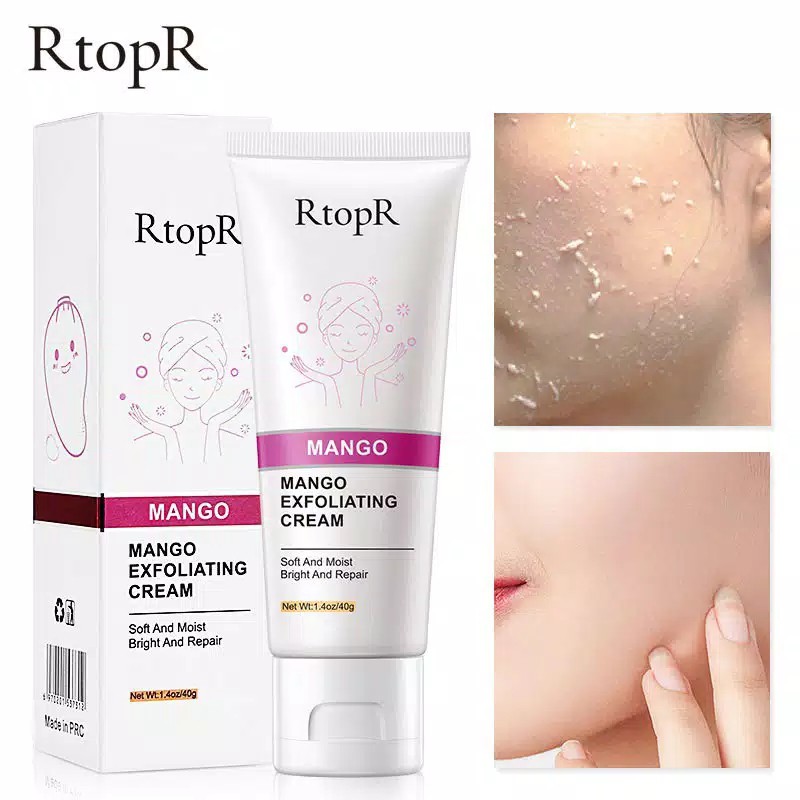 RtopR Mango Exfoliating Cream Remove Dead Skin Penghilang Kulit Mati