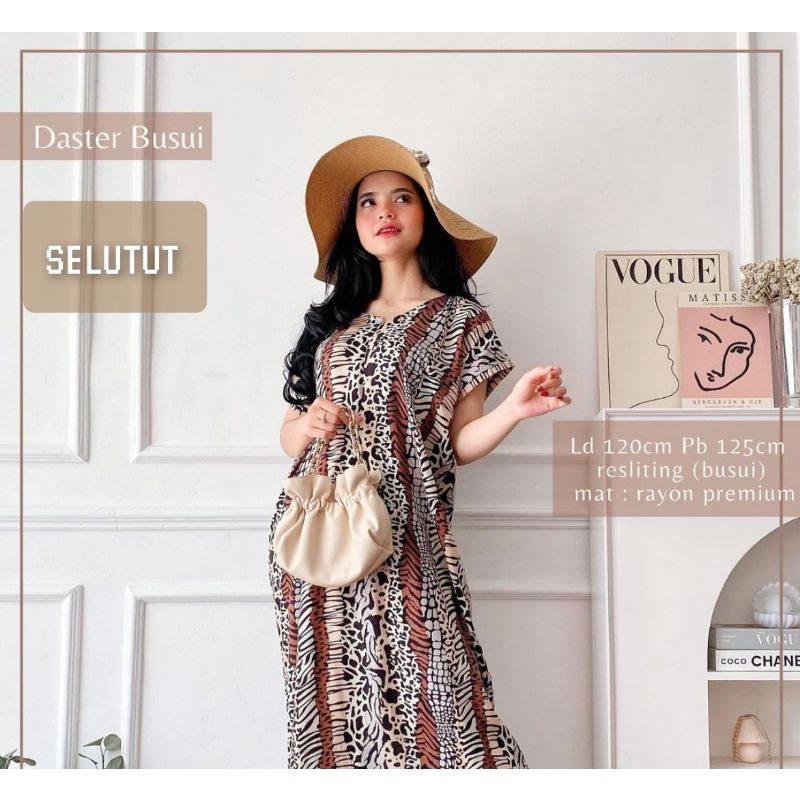 Daster Panjang Selutut Busui Kekinian Non RuffleAFERO-Dst SLUTUT (TIGERLIN