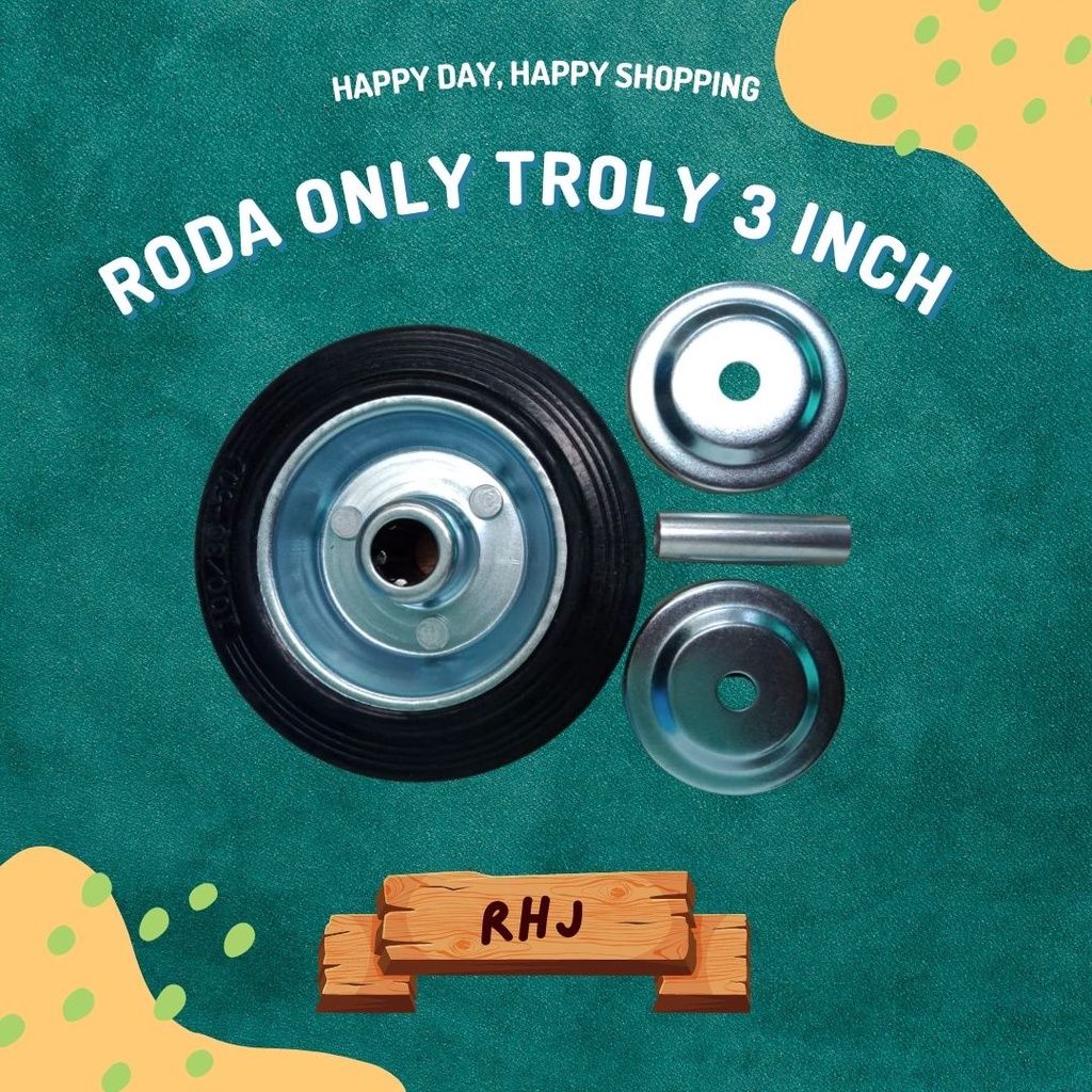 Roda Only 3 inch Roda Karet 3 inch RHJ