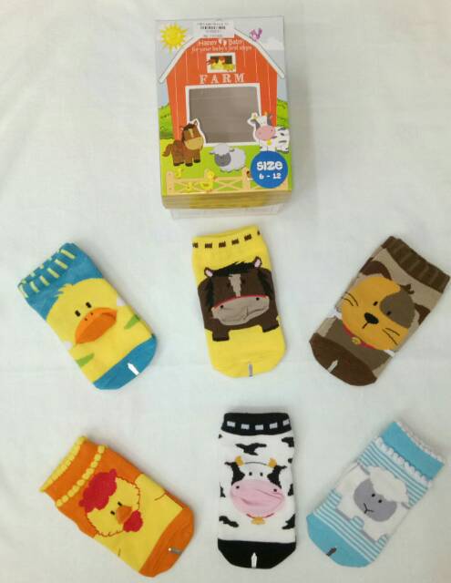 Kaos Kaki Happy Baby 6-12bulan.