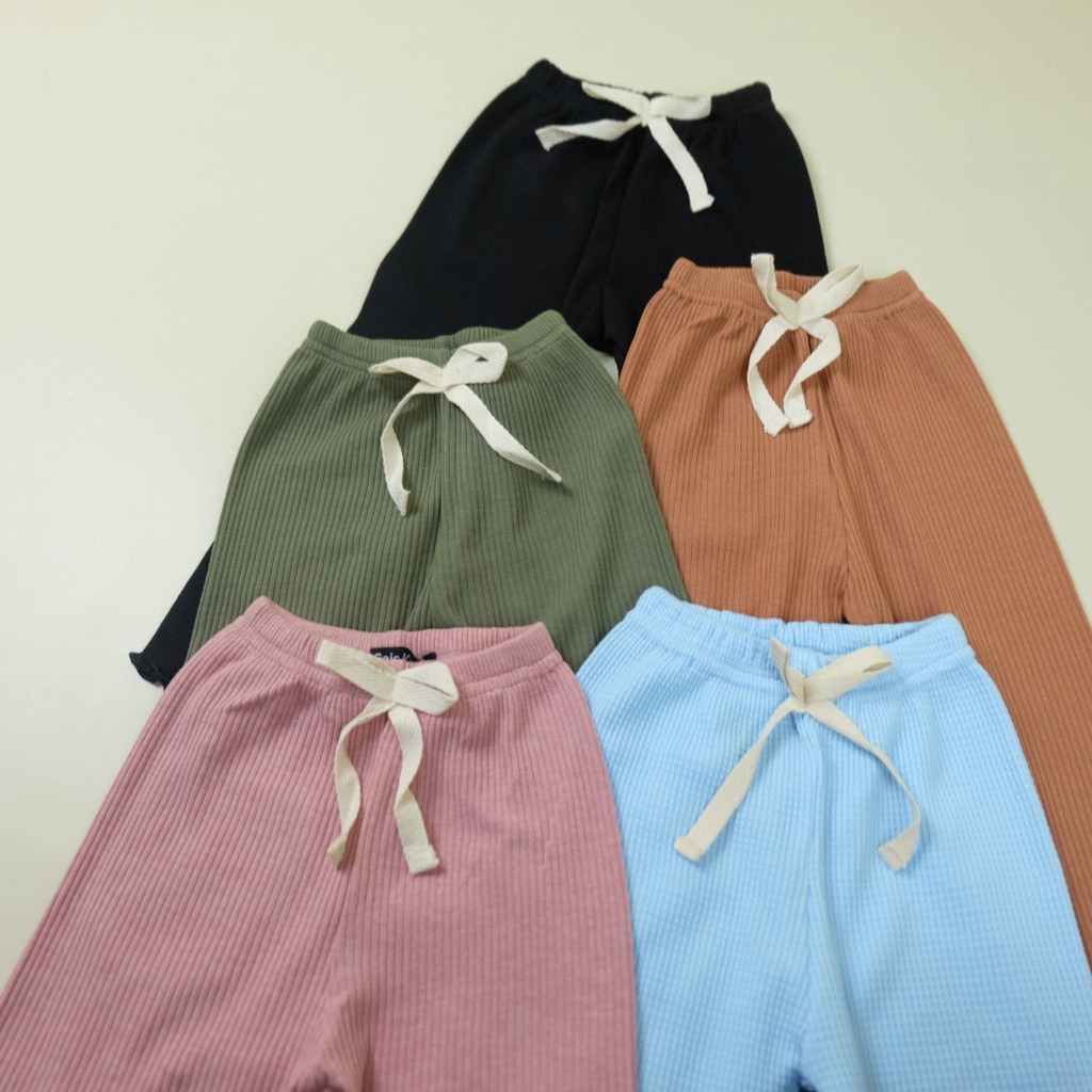 Legging rib cutbray anak bayi perempuan bahan reeb model cutbray bagian bawah girl