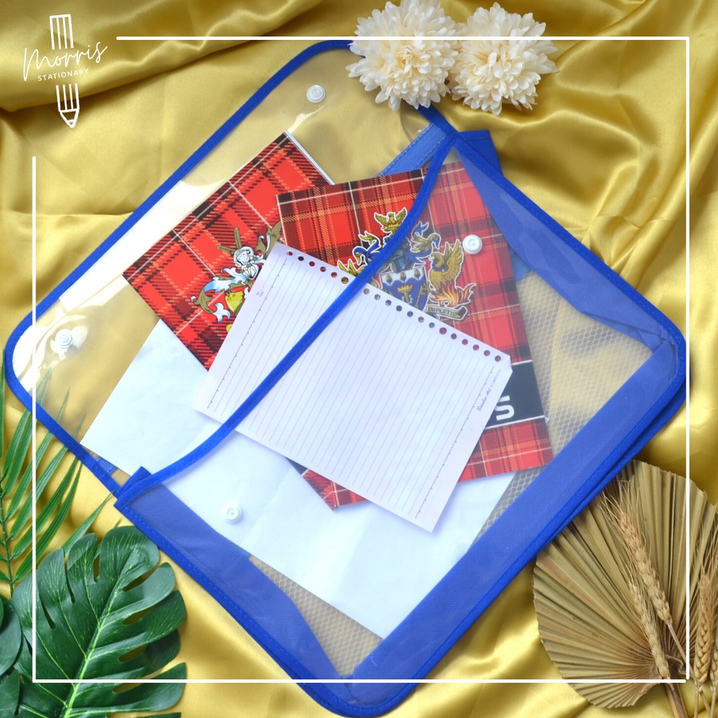 

NIKIKO Map biru kancing / file holder