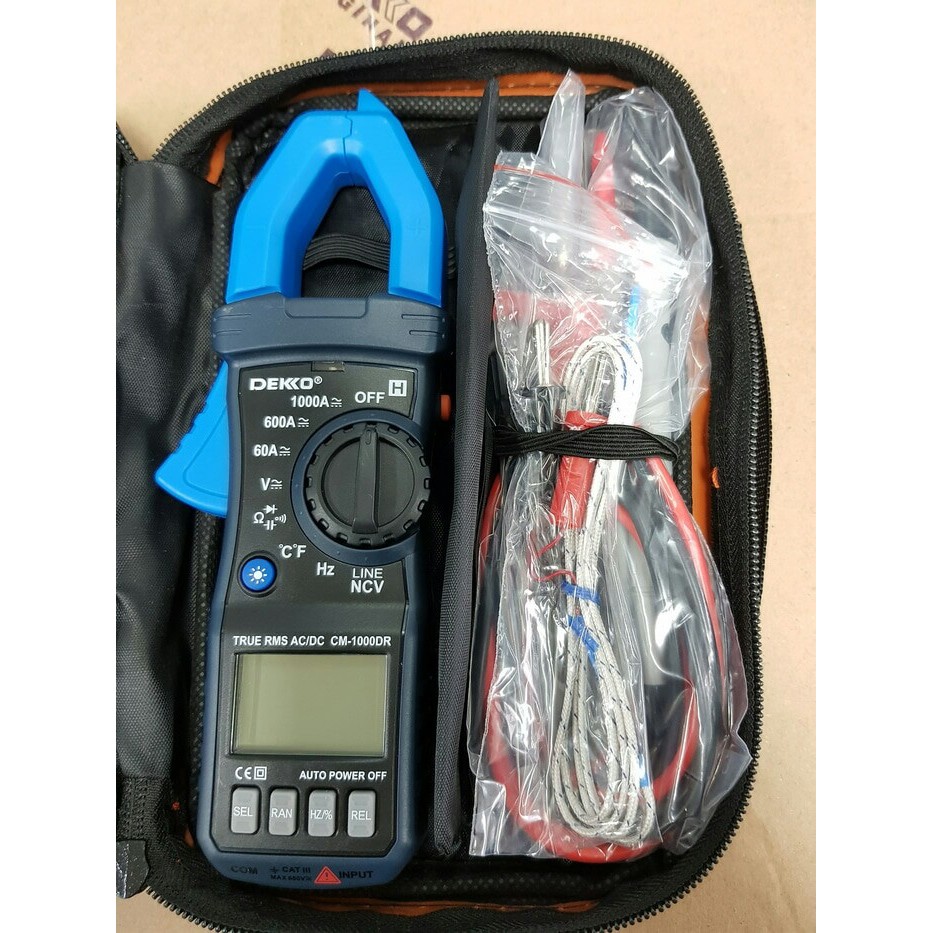 DEKKO CM-1000DR / DEKKO CM1000DR DIGITAL TANG AMPERE 1000 AMPERE AC DC