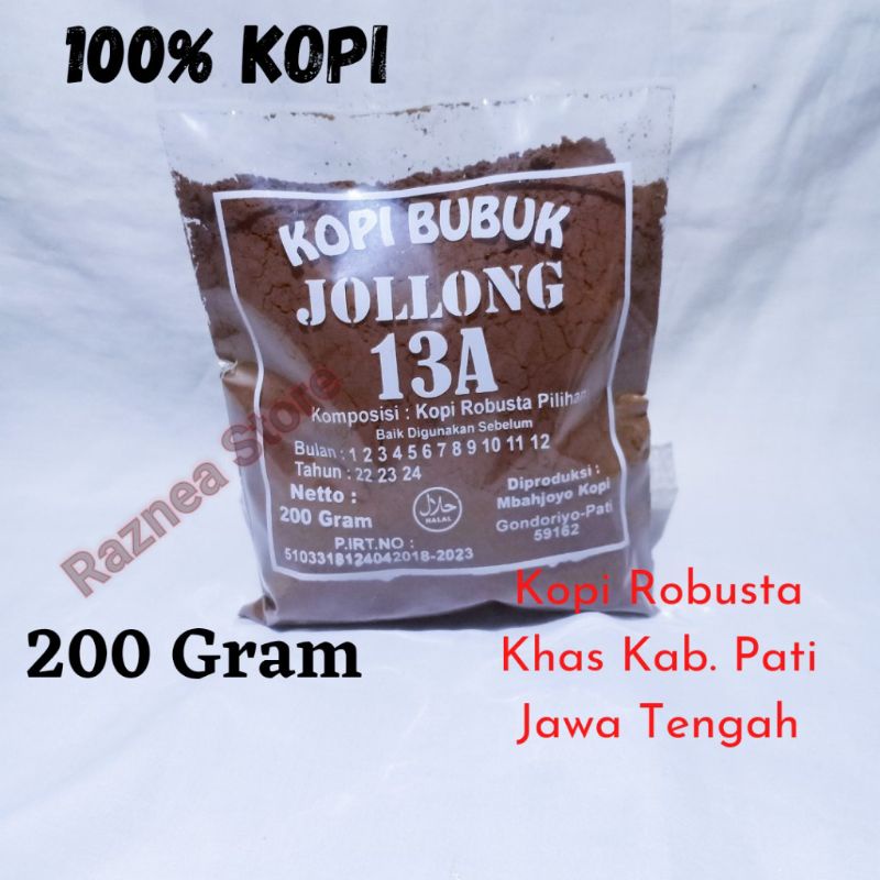 

KOPI ROBUSTA JOLLONG JOLONG BUBUK 200GR