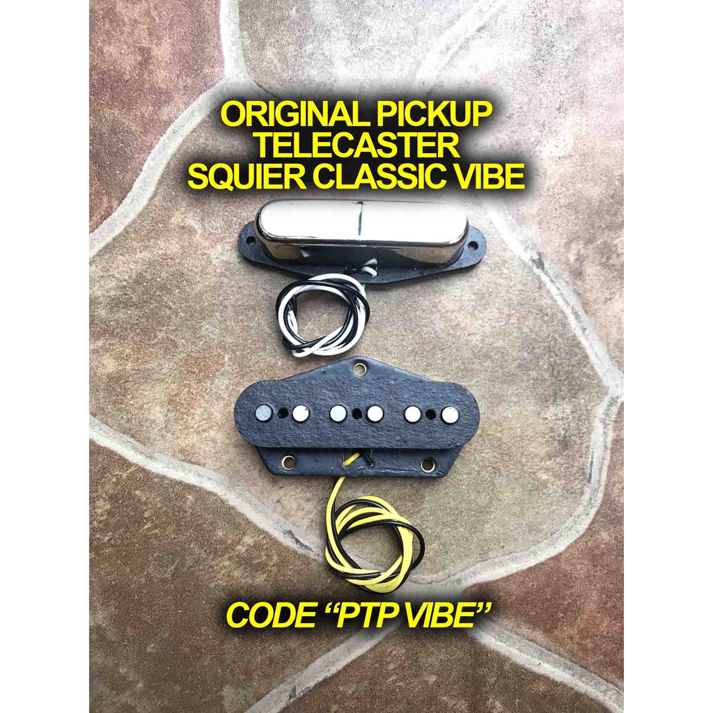 Original Pickup set Gitar Telecaster Fender Squier Classic Vibe 50s Tele Alnico Neck Bridge Single M