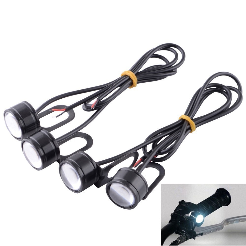 2pcs Lampu Led Hawkeye 12v 5w Untuk Sinyal Mundur / Fog Lamp Motor