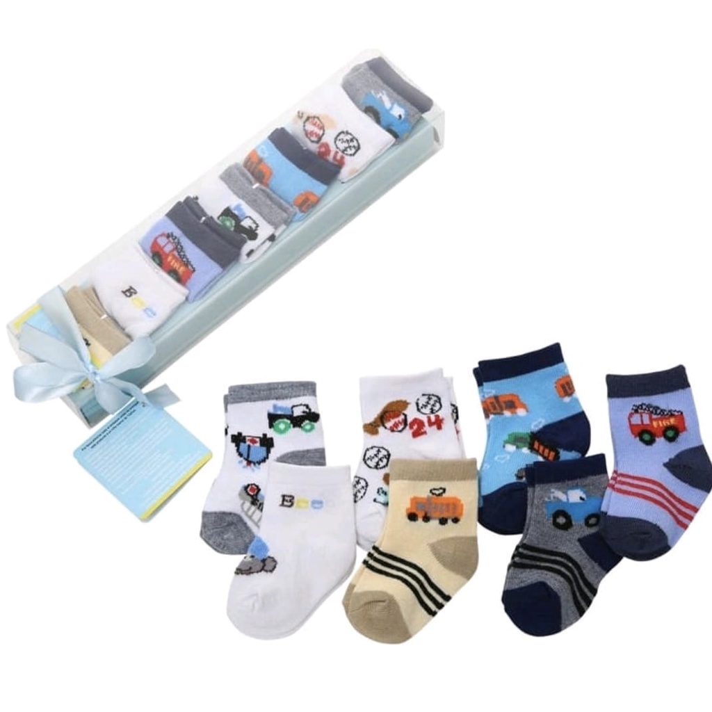 Kaos Kaki Bayi NEWBORN 0-6 Bulan 7in1-3