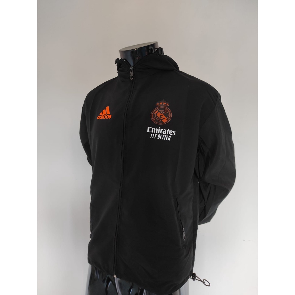 JAKET PARASUT TRAINING PREMATCH REAL MADRID
