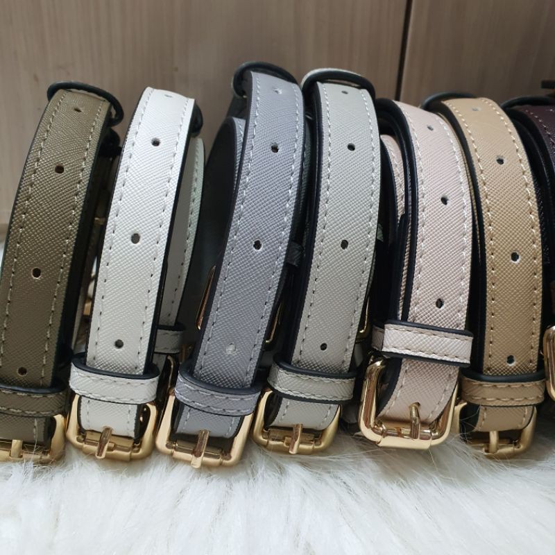 Audrey two ways slim saffiano bag strap