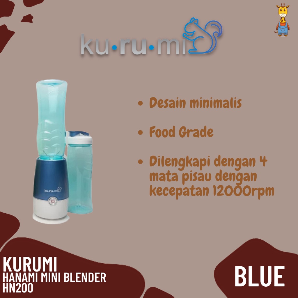 TERMURAH!! Kurumi Hanami Mini Blender HN200