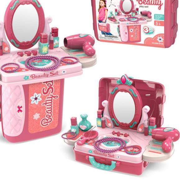 ❂ Mainan Make up makeup Dandan Salon Mainan anak perempuan cewek edukasi kado ulang tahun anak cewek
