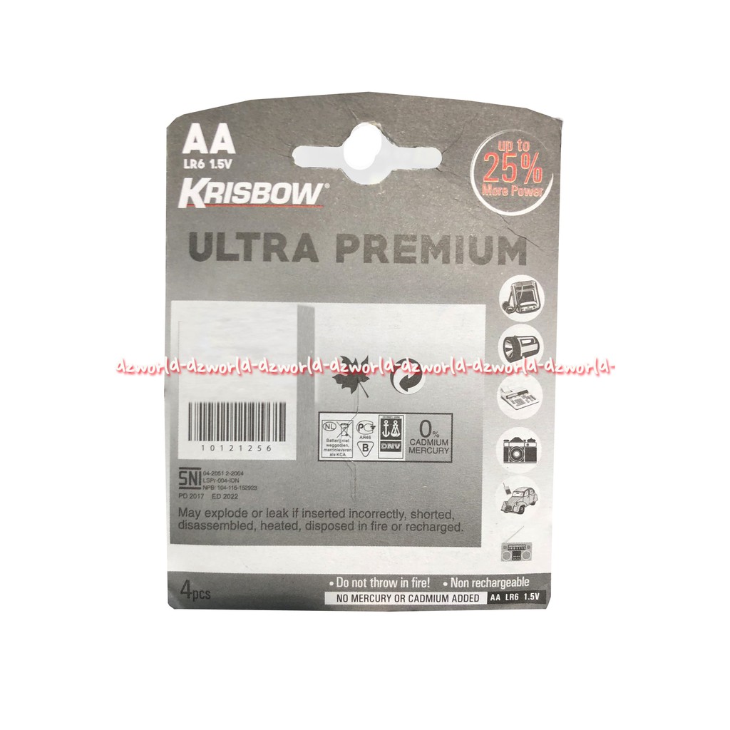 Krisbow Ultra Premium AA 4 Pcs Baterai A2 Tahan Lama