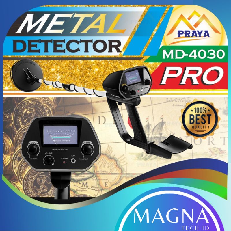 Metal Detector MD4030 MD-4030 Gold Finder Emas Perak Logam Detektor