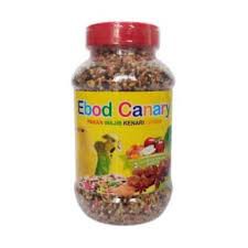 pakan ebod kenari kemasan toples