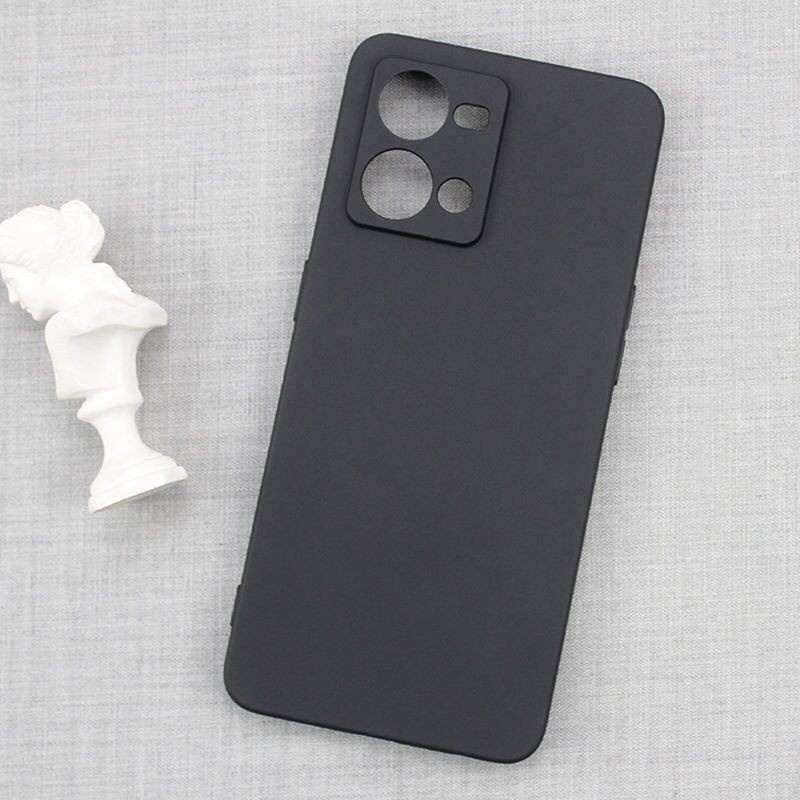 OPPO RENO7 4G RENO7 5G / RENO7 Z 5G SOFT CASE PREMIUM MACARON BLACK COVER SOFTCASE SILICONE - RENO 7 5G RENO 7 4G RENO 7 Z