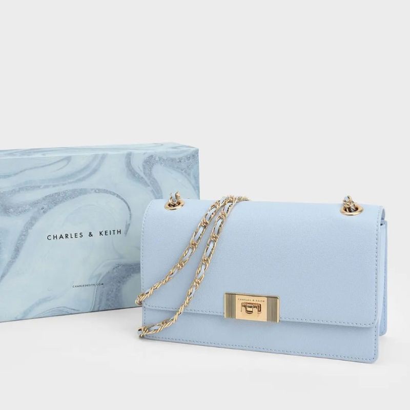 12.12 SALE | CK GIFTSET C-Capsule Collection: Everette Chain-Strap Shoulder Bag INCLUDE BOX