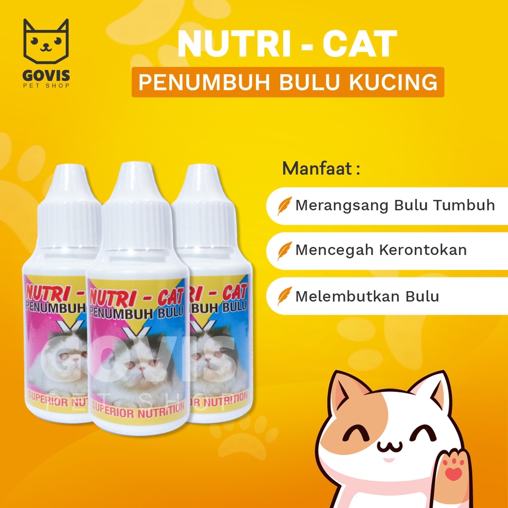 Nutri Cat Drop 30ml Vitamin Penumbuh Bulu Kucing Superior Nutrition