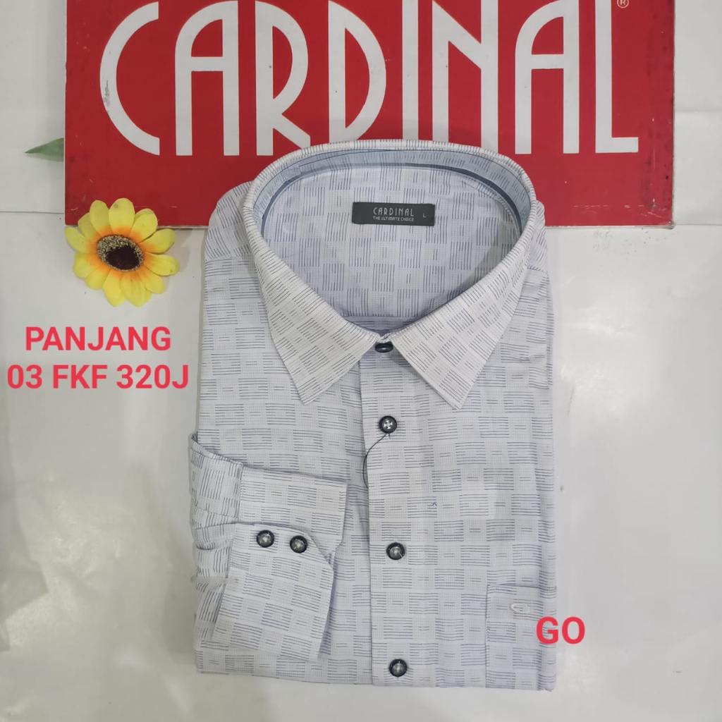 gof XL-3XL F CARDINAL KEMEJA FORMAL PANJANG RegularFit Pakaian Kemeja Kerja Pria Kantor Acara Resmi Pakaian Wisud Original B8