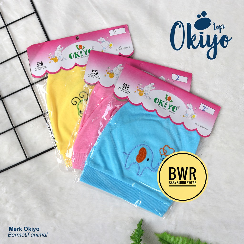 Topi Kupluk Bayi New Born Murah | Topi OKIYO 02 Bayi Baru Lahir 0-3 M Knot Baby Hat - Bwr IX