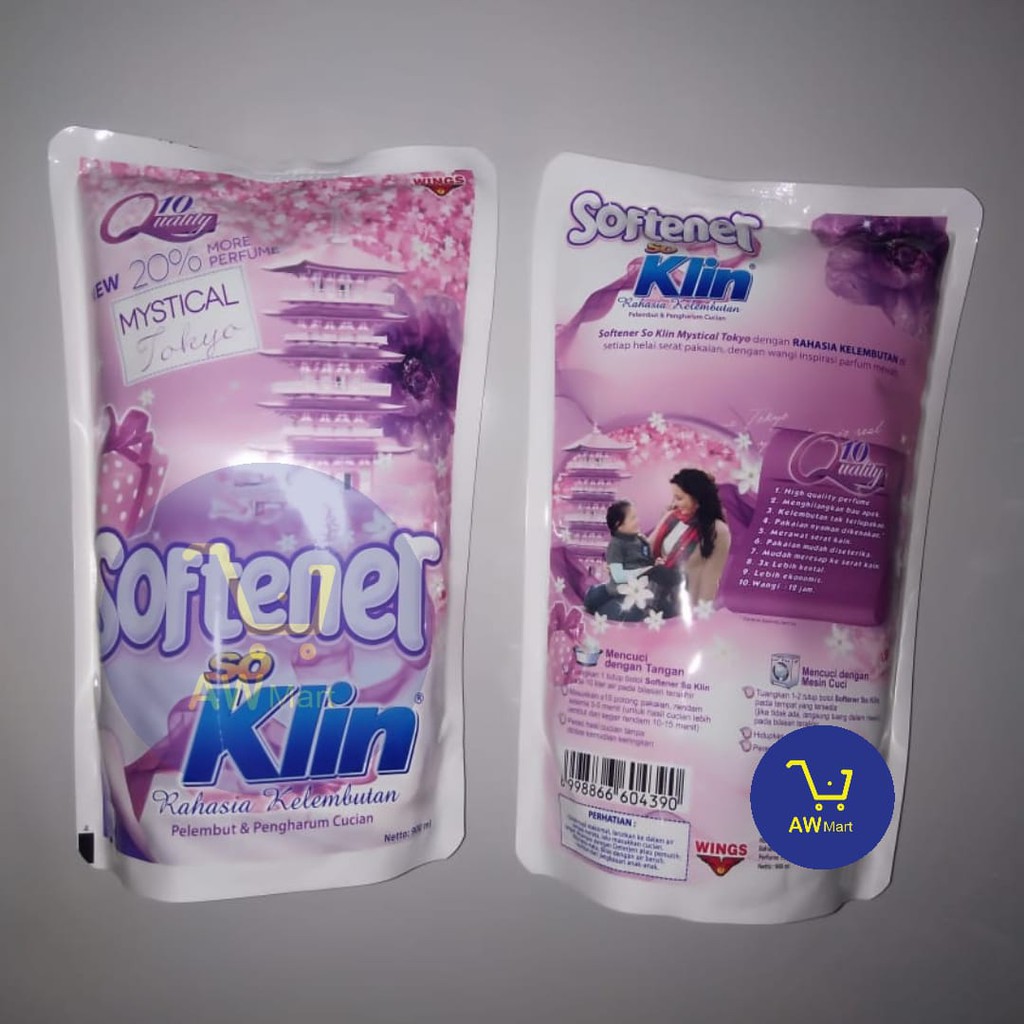 Pewangi Pakaian Softener Soklin REFILL 900ml (DARI PABRIK LANGSUNG) softener pakaian soklin