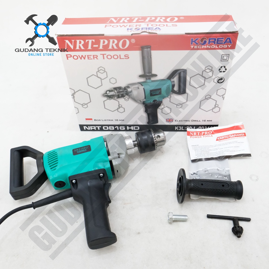 Mesin Bor Mixer 16mm NRT PRO 0816HD - Impact Drill NRT PRO 16 mm - Mesin Bor Listrik NRT 0816 HD