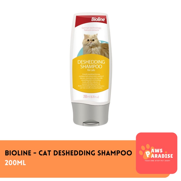 BIOLINE Cat Deshedding Shampoo 200ml / Shampoo Kucing Bulu Rontok