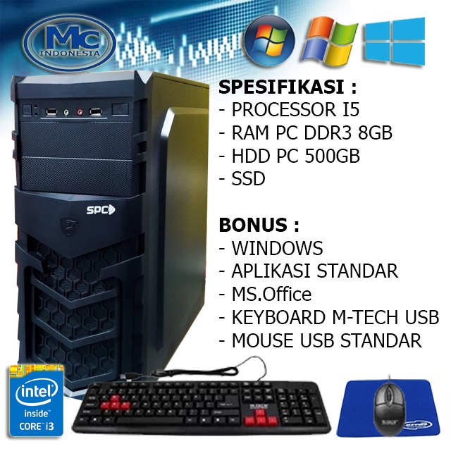 PC RAKITAN H61 i5 MURAH SIAP PAKAI