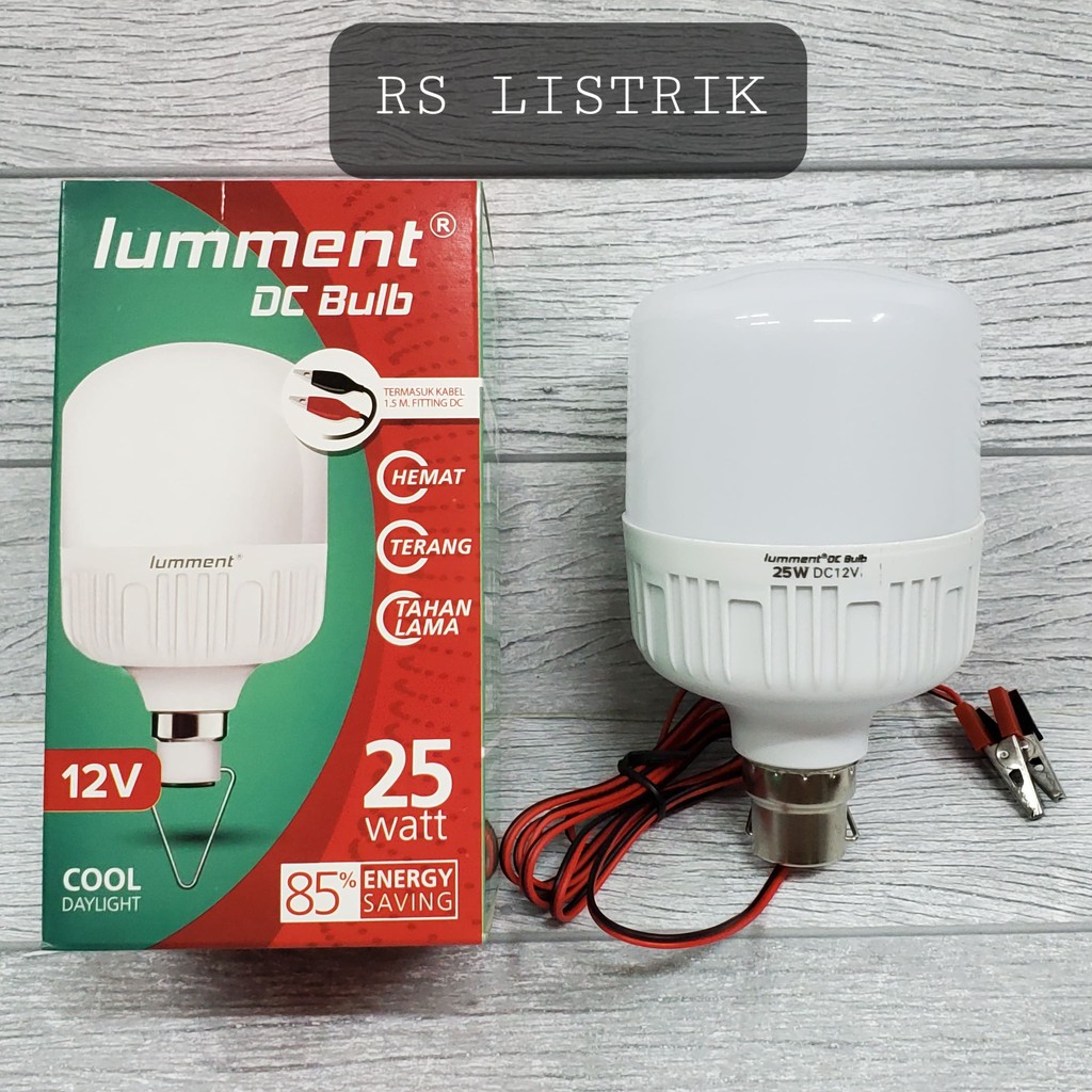 Lampu DC LED Lumment DC 25 Watt Lampu Aki 12V