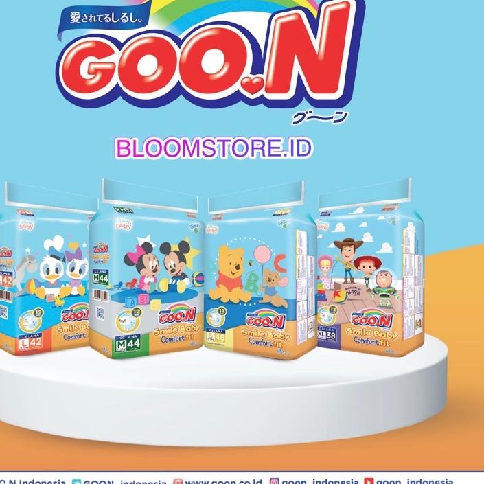 GOON Smile Baby Comfort Fit Pants Pant Popok Sekali Pakai Celana S48 M44 L42 S 48 M 44 L 42 XL38 XL 