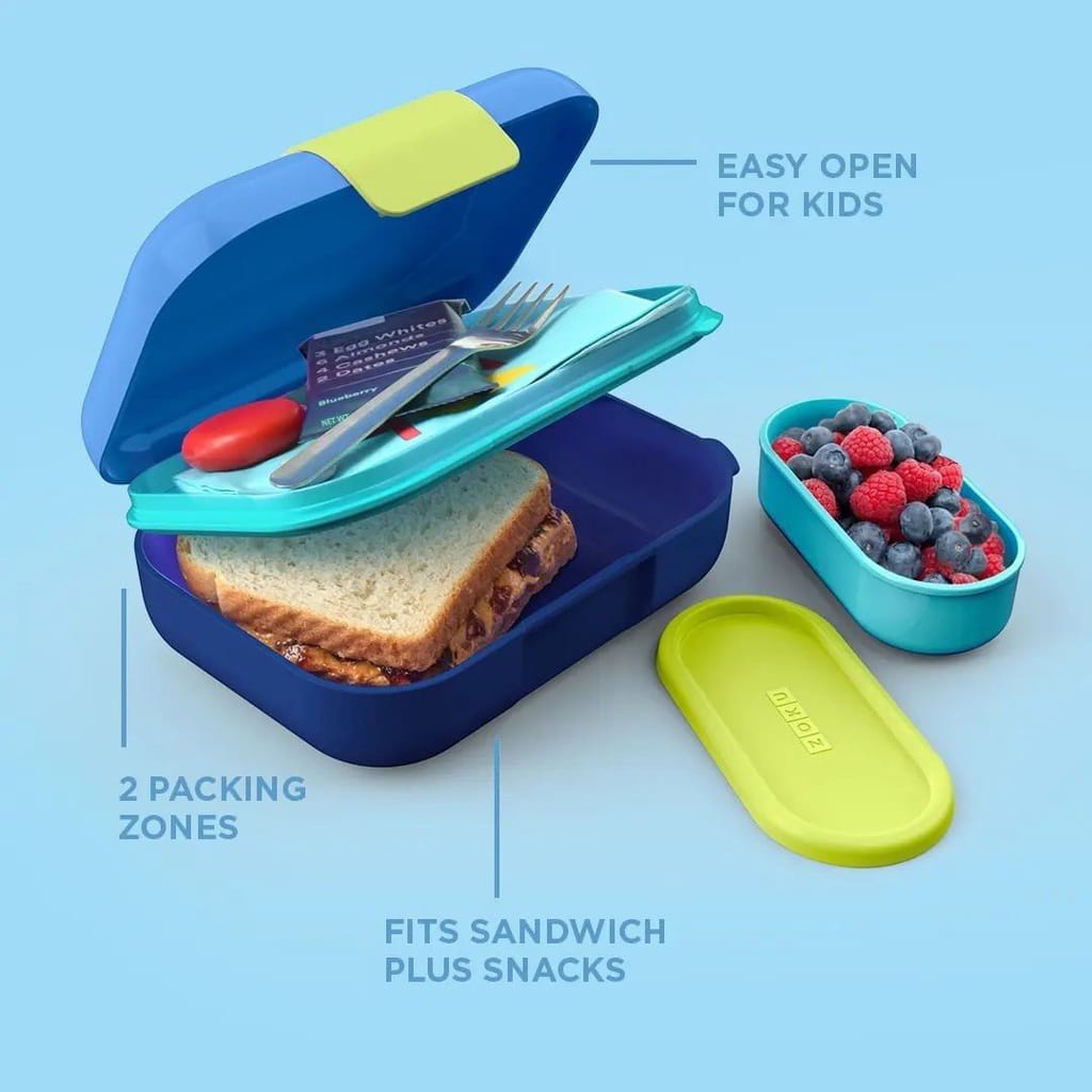 READY STOCK - ZOKU NEAT BENTO JUNIOR JR / TEMPAT MAKAN / TEMPAT BEKAL ANAK SEKOLAH / zoku lunch box / bbox lunch box / yumbox / omiebox