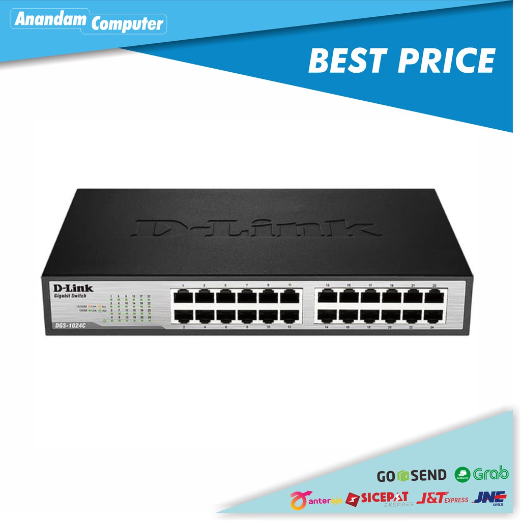 D-Link DGS-1024C - 24-Port Gigabit Unmanaged Switch