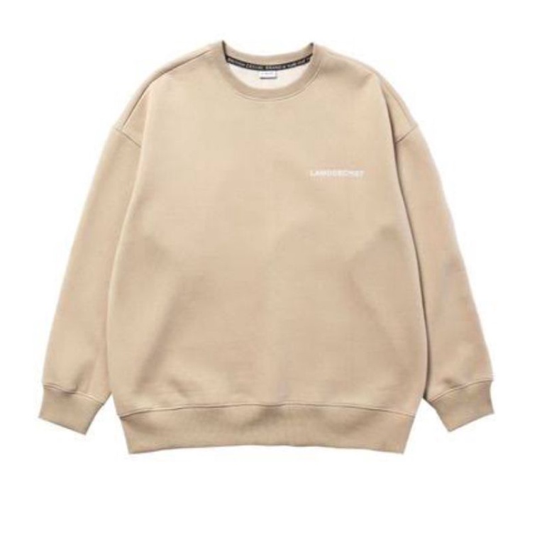 Sweater Basic Cream Bangtan Jungkook Lamodechief Logo