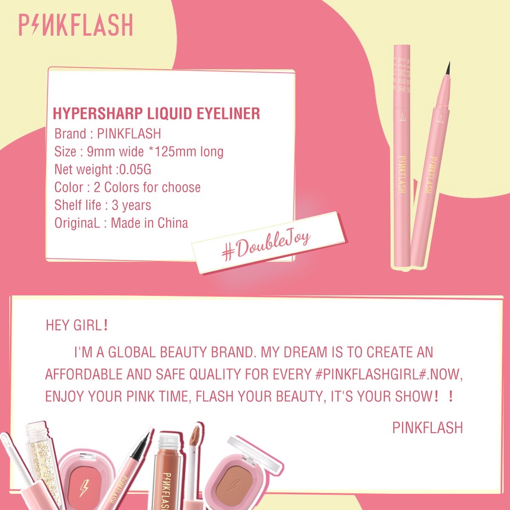 Pinkflash Hypersharp Liquid Eyeliner Waterproof Pinkflash Eyeliner Pinkflash Eyeliner Spidol Pinkflash Eyeliner Pen Pinkflash Eyeliner Pink Flash Pinkflas