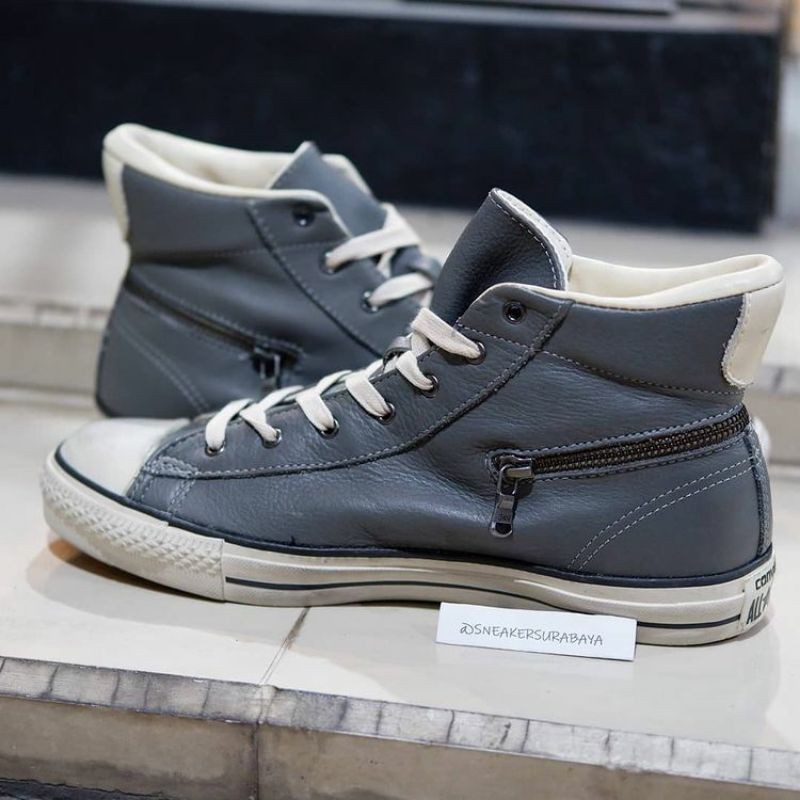 John Varvatos x Converse Chuck Taylor Hi Zip Gray