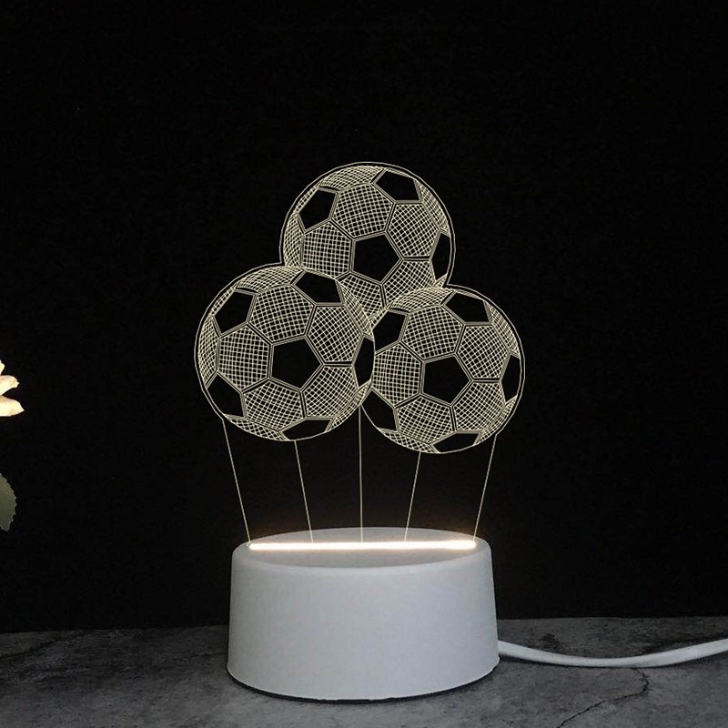 lampu hias akrilik 3D lampu tidur type 02 bola