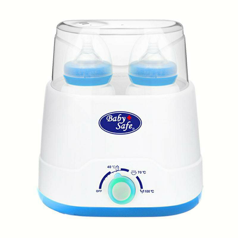 Baby Safe Twin Bottle Botol Warmer &amp; Sterilizer LB216 - Penghangat Asi dan Steril Botol Bayi