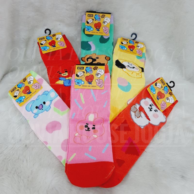 Kaos Kaki Panjang Bts Mix  Kaos Kaki Woman Baby Bts Kaos Kaki Bts