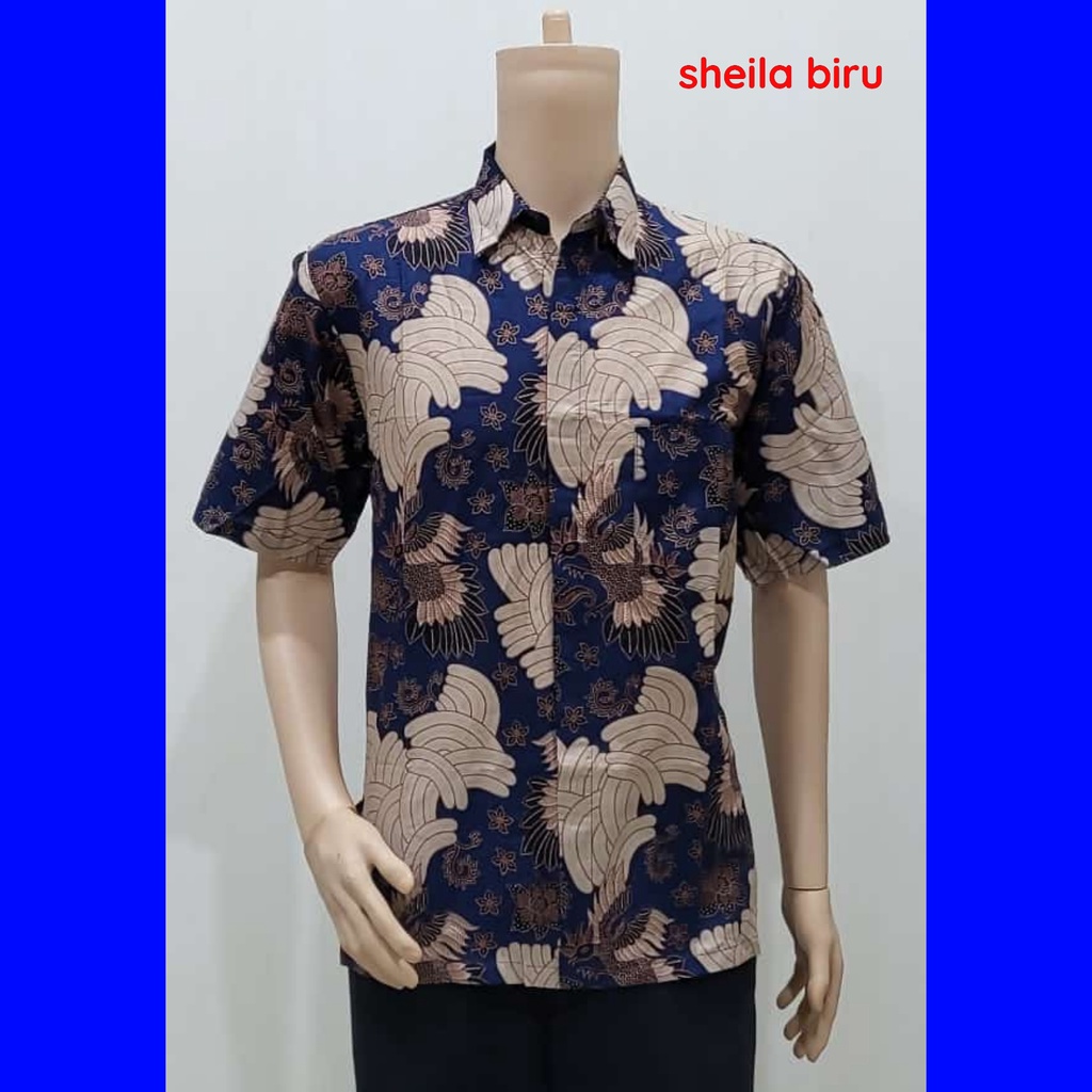 BATIK COUPLE KELUARGA SARIMBIT PASANGAN MUDA AYAH IBU ANAK  PREMIUM FAMILY JUMBO MODERN MURAH KEKINIAN TERBARU TUNIK DRESS BLOUSE BLUS SHEILA BIRU CAMISOLA CLOTHING