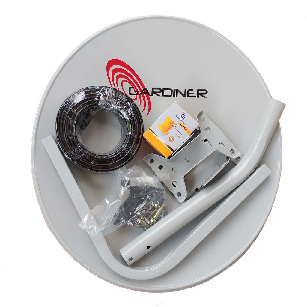 Paket Antena Parabola Dish Mini Ninmedia Ku Band LNB + Kabel Lengkap Tanpa Receiver