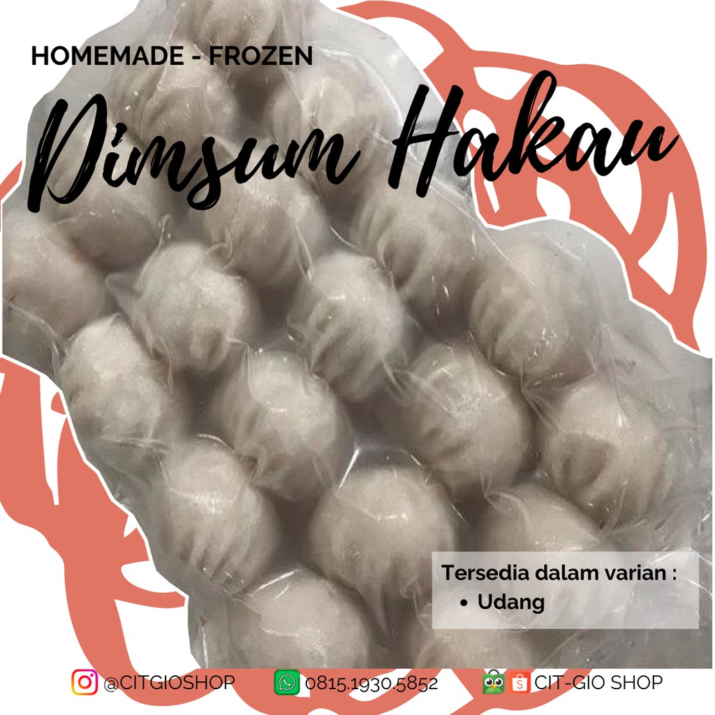 

DIMSUM HAKAU UDANG FROZEN ISI 10 HOMEMADE