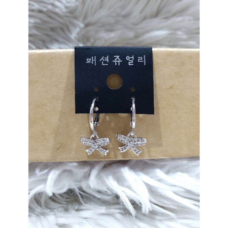 Anting Premium Quality Silver925 Perak mata kilau Anti karat anti alergi 82839