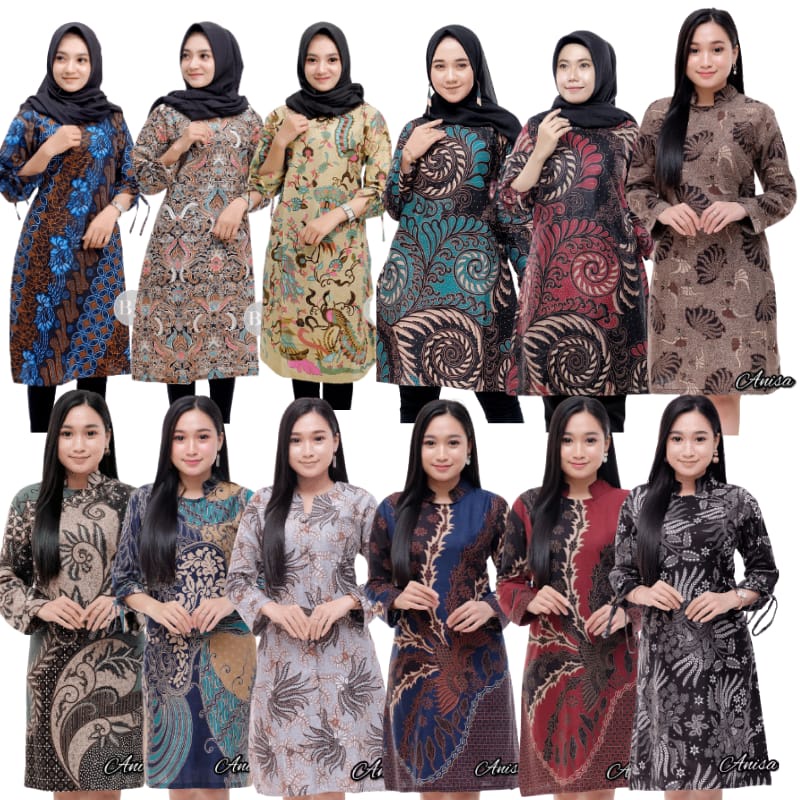 BATIK DJ | TUNIK BATIK MOTIF SERAGAM BATIK DIANPUTRI BAJU BATIK WANITA