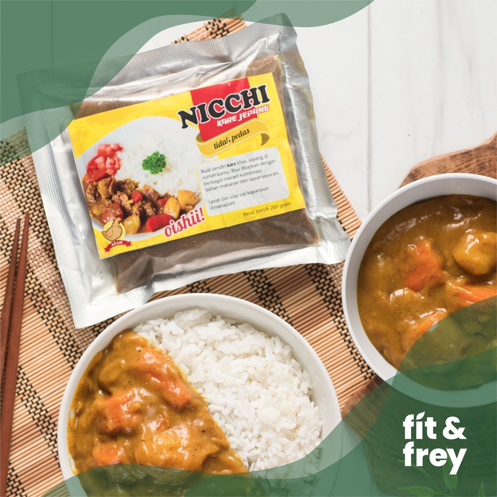 NICCHI Bumbu Kare Jepang 100g - Halal NO MSG - Sapi / Ayam / Anak - Golden Curry Bumbu Masak Instan Kari