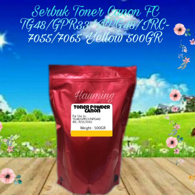 Serbuk Toner Canon NPG48 NPG 48 TG 48 C-EXV31 GPR 33 IR-C7055 C7065 C7260 C7270 Yellow 500gr
