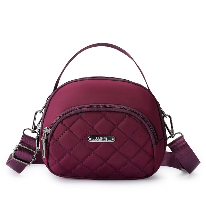 TAS SELEMPANG WANITA 3 RESLETING ANTI AIR UNGU KECIL IMPORT SLING BAG KOREA PREMIUM TA590P5 DENCE REMAJA KEKINIAN CEWEK MURAH BRANDED BATAM