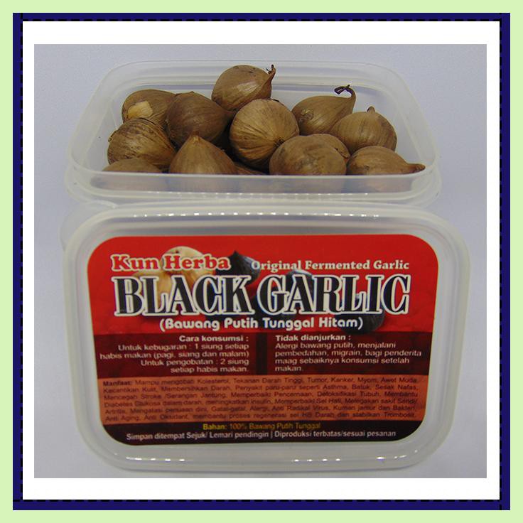 

BLACK GARLIC TUNGGAL 250 GRAM - BAWANG PUTIH HITAM TUNGGAL/LANANG