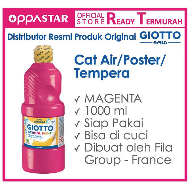 

SALE Giotto School Paint 1000 ml Magenta/CAT AKRILIK SET/CAT AKRILIK SET 24 WARNA/CAT AKRILIK PASTEL/CAT AIR/CAT AIR LUKIS SET/CAT AIR GIOTTO/KUAS LUKIS 1 SET/KUAS LUKIS KECIL/KUAS LUKIS LENGKAP/KANVAS LUKIS/KANVAS LUKIS SKETSA/KANVAS LUKIS MINI/KANVAS