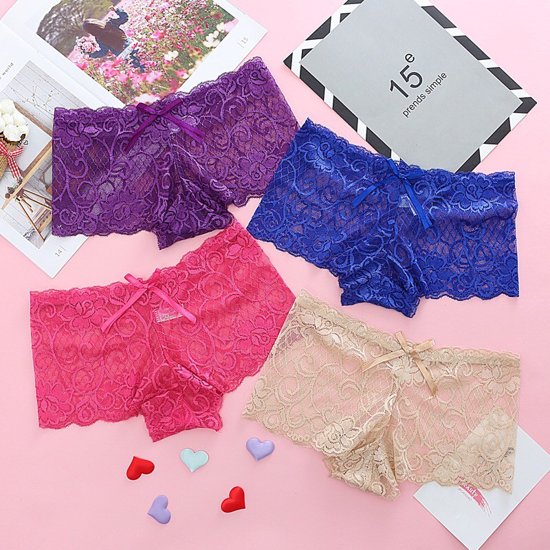 Sexy Wanita Boxer G string Celana Dalam Panties Underwear Lace C109